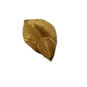 Vintage Amway Goldtone Leaf Brooch Pin